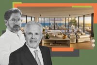 Terra's David Martin and GFO Investments' Russell Galbut with rendering of Five Park