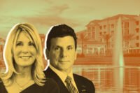 Maxx Properties’ Eric “Rick” Wiener and Bell Partners’ Lili F. Dunn with 6901 West Sunrise Boulevard