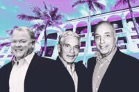O’Connor Capital Partners’ Bill O’Connor; Reuben Brothers’ Simon and David Reuben; The Esplanade at 1509 Worth Avenue in Palm Beach