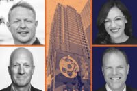 Versity Investments' Brian Nelson, Knighthead's Thomas Wagner and Academy West Investments' Tanya Muro and Blake Wettengel with 59 East Van Buren Street