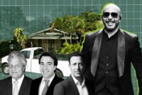 Pitbull, Rilea Group’s Alan Ojeda, Diego Ojeda and Luis Ojeda with 25 Northeast 28th Street in Miami’s Wynwood