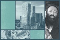Rabsky Group's Simon Dushinsky with rendering of Ombelle