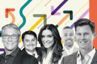 Gensler co-chair Andy Cohen; Lincoln Property Company’s Sean Perrier and Cubby Sporrong; Colliers’ Brad Fox; and CBRE’s Justin Schultz