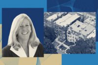 The Latin School's Deb Sampey with 1505, 1507, 1511, and 1515 North Dearborn Parkway