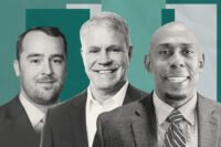 CenterPoint Properties' Brian Moran, Conor Commercial Real Estate' Andy Crimmins and McShane Companies' Julius Hughes