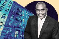 Harlem Congregations for Community Improvement CEO Malcolm Punter with 306 West 114th Street in Harlem