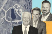 Bill Koch, Compass’ Steven Shane and Concierge Auction's Chad Roffers with 125 Rooney Circle