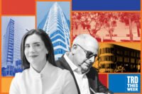 Kilroy’s Angela Aman and Hackman Capital Partners' Michael Hackman with 1550 North El Centro Avenue, 6390 DeLongpre Avenue, 9050 Washington Boulevard and 9300 Culver Boulevard