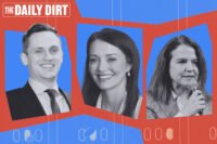 Council member-to-be Carl Wilson, Lindsey Boylan and Layla Law-Gisiko