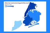 chart of Where has construction dropped off the most