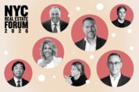 Bally's Soo Kim, Corcoran's Pam Liebman, CBRE's Stephen Siegel, Madison Realty Capital's Josh Zegen, HPD's Dina Levy, City Planning's Leila Bozorg and Related's Jeff Blau