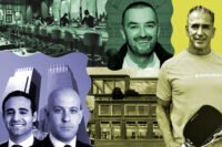 Ariel Schuster and Jason Wecker of Newmark and 10 Columbus Circle; Curil Lignac and 345 Park Avenue; Life Time CEO Bahram Akradi and 83 Wythe Avenue