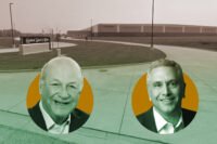 Mark Goode of Venture One Real Estate and Len O’Donnell of Affinius with 23301 South Central Avenue