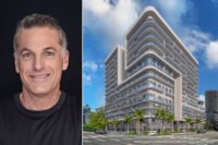Robert Finvarb Companies' Robert Finvarb and a rendering of the NoBe Parc Miami Beach project