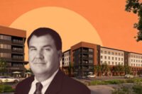 USA Properties Fund CEO Geoff Brown; rendering of Centerville Plaza