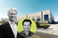 Tejon Ranch CEO Matthew Walker and Dedeaux Properties CEO Brett Dedeaux with Tejon Ranch Commerce Center