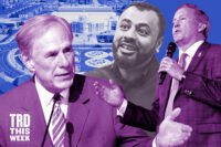 Gov. Greg Abbott, Community Capital Partners' Imran Chaudhary and Attorney General Ken Paxton