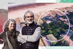 Amy's Kitchen founders Andrew and Rachel Berliner with 172 Seadrift Road in Stinson Beach