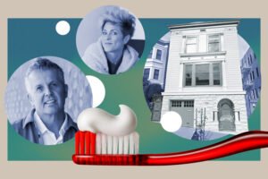 Compass’ Mollie Poe and Declan Hickey with 924 Grove Street