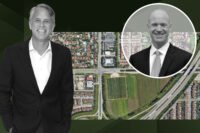 Kolter Group’s Bobby Julien and AEW Capital Management’s Jonathan Martin and the land at the southeast corner of Southwest 112th Avenue and Southwest 248th Street