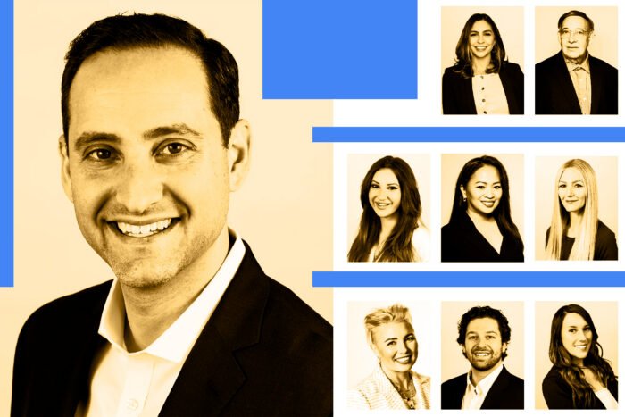 Ottenheimer Group's Scott Ottenheimer (left) and the Ottenheimer Group team: Nikki Carrizalez-Mustafa; Joel Raynes; Mary Demos; Imelda Samartzis; Chana (Anne) Levinstein; Natalia Podvalny; Zachary Isenberg; Alexis Cagala