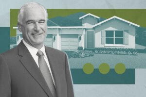 DR Horton's Paul Romanowski with rendering of Aspen Estates