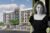 Developer Ellen Buckley, and a rendering of the Grand Bahamas Place affordable and workforce condo project in Miami’s Coconut Grove