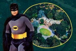 Adam West as Batman and 380 South San Rafael Avenue
