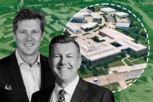 Karis Critical's Jake Finley and Naperville Mayor Scott A. Wehrli and 150 West Warrenville Road, Naperville