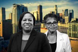 City Clerk Patrice Lattimore and Mayor Karen Bass