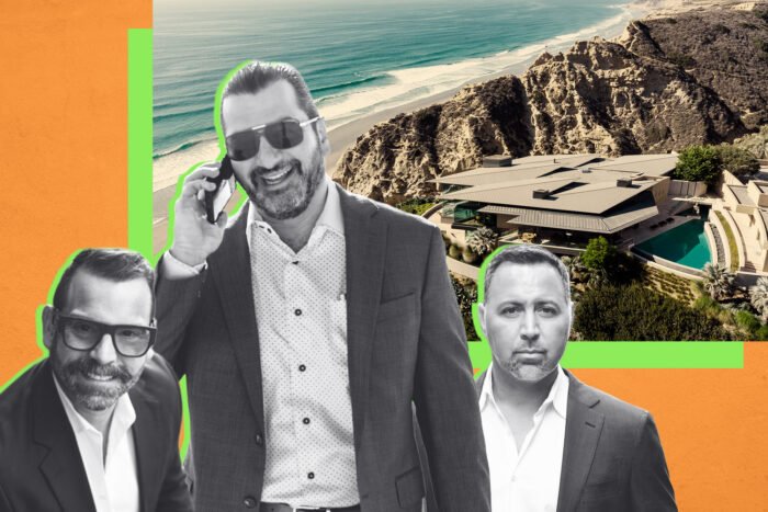 Nick Cacarnakis, Craig Lotzof and Kris Zacuto with 5220 Chelsea Street in La Jolla
