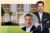 MG Developers' Alirio Torrealba and Vertical Developments' Fernando de Nuñez y Lugones with a rendering of Alhambra Parc in Coral Gables
