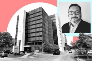 Gene Staples and the International Tower at 8550 West Bryn Mawr Road in O’Hare