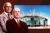 Manchester United executive co-chairs Joel and Avram Glazer with Old Trafford stadium in Manchester UK