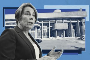 Governor Maura Healey with Lindemann-Hurley campus