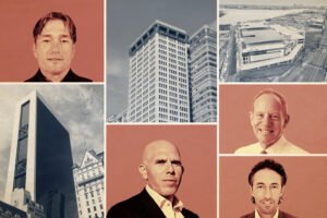 Stefan Solviev with 9 West 57th Street, Scott Rechler with 61 Broadway and Dune Real Estate’s Daniel M. Neidich with Turnbridge Equities founder Andrew Joblon with the Bronx Logistics Center at 980 East 149th Street