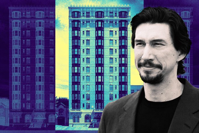 Adam Driver with The Standish at 171 Columbia Heights in Brooklyn