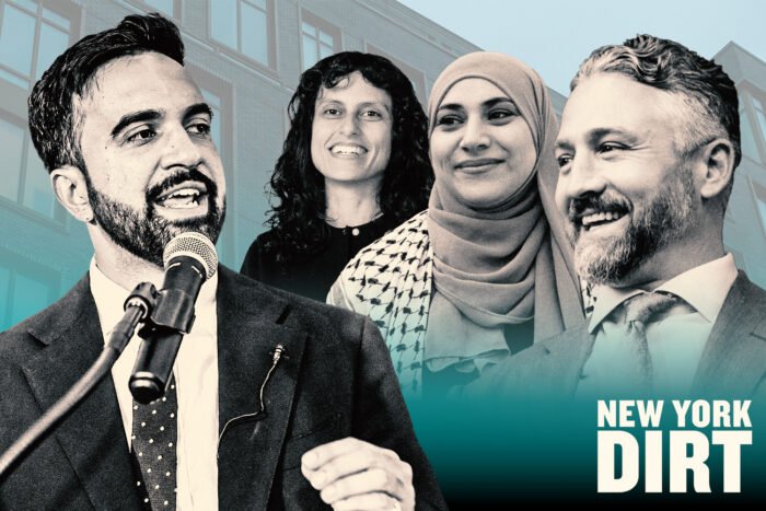 Zohran Mamdani, Samantha Kattan, Aber Kawas and Eli Northrup (Getty, LinkedIn, Eli for NY)