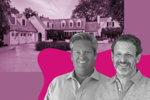 Oakley Home Builders principals Steve Sobkowiak and Ryan Dunham with Saddle Hill Farm at 6191 S. County Line Road