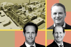 1000 and 1050 Thomas Jefferson Street NW in Washington, D.C., LCOR CEO Anthony Barsanti, Potomac Investment Properties principal Michael Gewirz and Rockpoint co-CEO Tom Gilbane