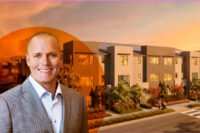SummerHill Homes CEO Chris Neighbor with rendering of 10268 Bandley Drive
