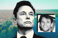 Elon Musk and Starlink Product Engineering senior director John Federspiel with Gibbons Creek Reservoir