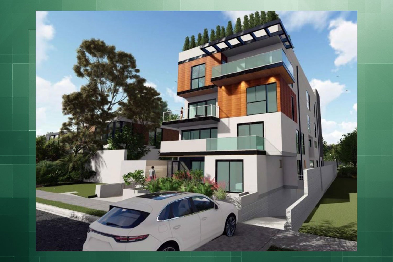 Renderings of 1280 North Sweetzer Avenue