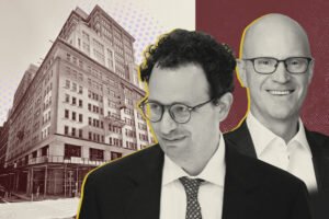 Anthropic's Dario Amodei and AEW Capital Management's Jon Martin with 330 Hudson Street
