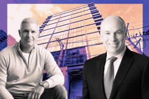 LG Group's Brian Goldberg and Pacific Life Insurance CEO Darryl Button with 210 North Aberdeen Street