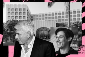 Imperial Companies’ Eric Birnbaum and Michael Fascitelli with the Goodtime Hotel at 601 Washington Avenue in Miami Beach