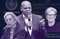COGE's Ruth Messinger, Patrick Gaspard and Kathy Wylde