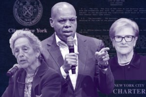 COGE's Ruth Messinger, Patrick Gaspard and Kathy Wylde