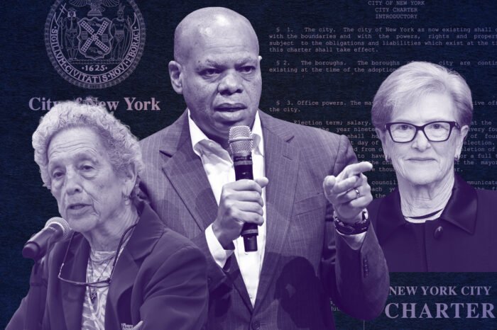COGE's Ruth Messinger, Patrick Gaspard and Kathy Wylde