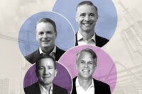 Tom Gilbane and Aric Shalev of Rockpoint; Bobby Julien of Kolter Group; Ignacio Aldazabal of HA Emprendimientos